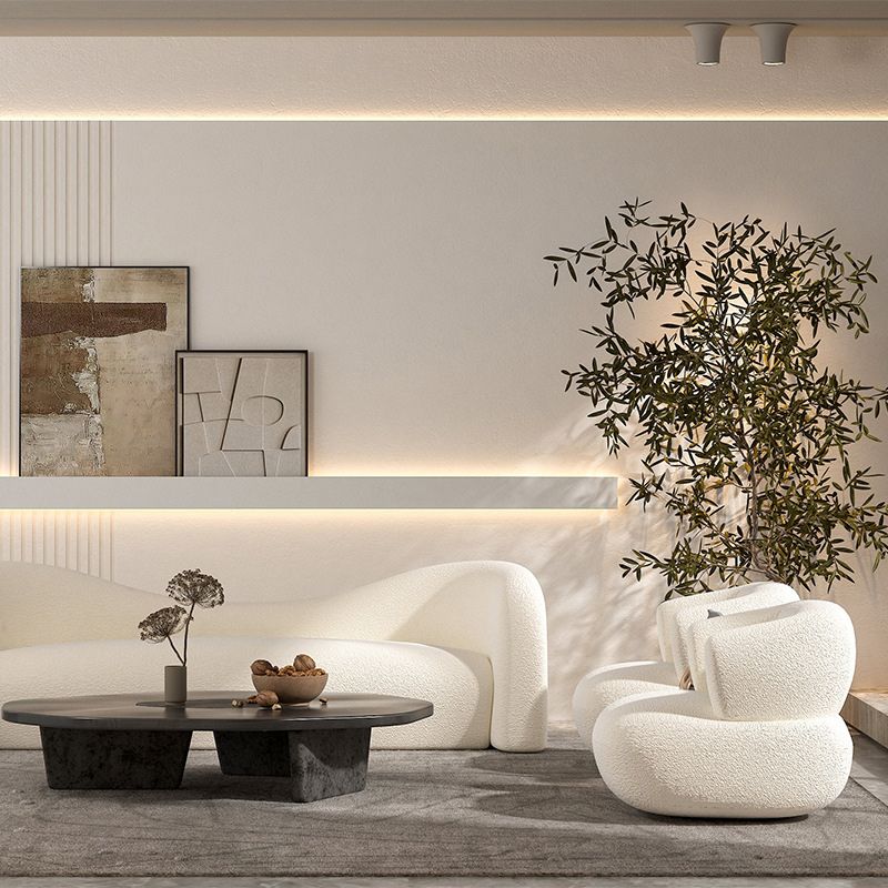 Contemporary Wool Curved Sofa Modern Sloped Arm Sofa for Living Room Clearhalo 'furn' 'furn_sofas' 'Furniture' 'Living Room Furniture' 'Sofa' 'sofas' 1200x1200_5b745d2b-8d3e-4944-9664-c1ab5beaffe7