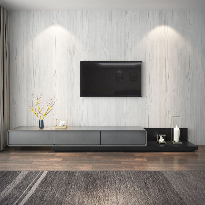Console multimediale contemporanea Porta TV Console multimediale TV con 3 cassetti