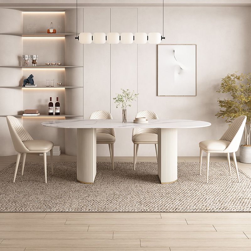 1/4/5/7 Pcs Dining Table Furniture Sintered Stone Dining Table Set Clearhalo 'Dining Room Sets' 'Dining Tables & Seating' 'dining_room_set' 'furn' 'furn_dining_room_set' 'Furniture' 'furniture_dining_room_set' 'Kitchen & Dining Furniture' 1200x1200_5b755597-a8fd-460c-a0bc-b3d781258d45