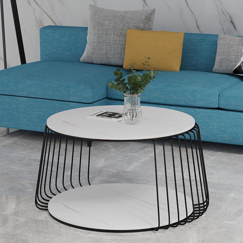 Table basse luxueuse en ardoise 1 table de cocktail simple avec rangement
