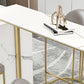 41.3-inch Stone Top Table Modern Style Bistro Pub Table for Living Room Clearhalo 'Bar Furniture' 'Bar Tables' 'bar_tables' 'furn' 'furn_bar_tables' 'Furniture' 'Kitchen & Dining Furniture' 1200x1200_5b77d7ee-0a21-4b62-aae6-5f8befff6df6