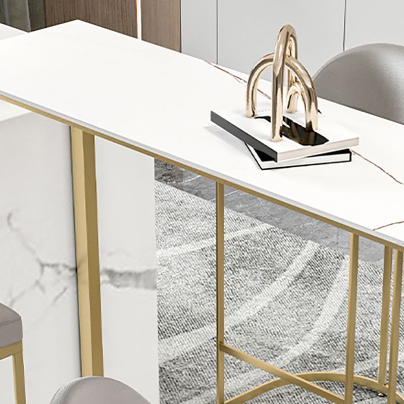 41.3-inch Stone Top Table Modern Style Bistro Pub Table for Living Room Clearhalo 'Bar Furniture' 'Bar Tables' 'bar_tables' 'furn' 'furn_bar_tables' 'Furniture' 'Kitchen & Dining Furniture' 1200x1200_5b77d7ee-0a21-4b62-aae6-5f8befff6df6