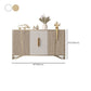 Tavolo da tavolo da tavolo a buffet glam tavolo da sideboard con porte per soggiorno