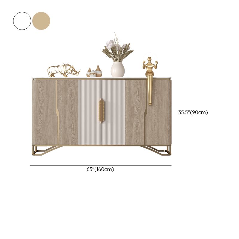 Tavolo da tavolo da tavolo a buffet glam tavolo da sideboard con porte per soggiorno