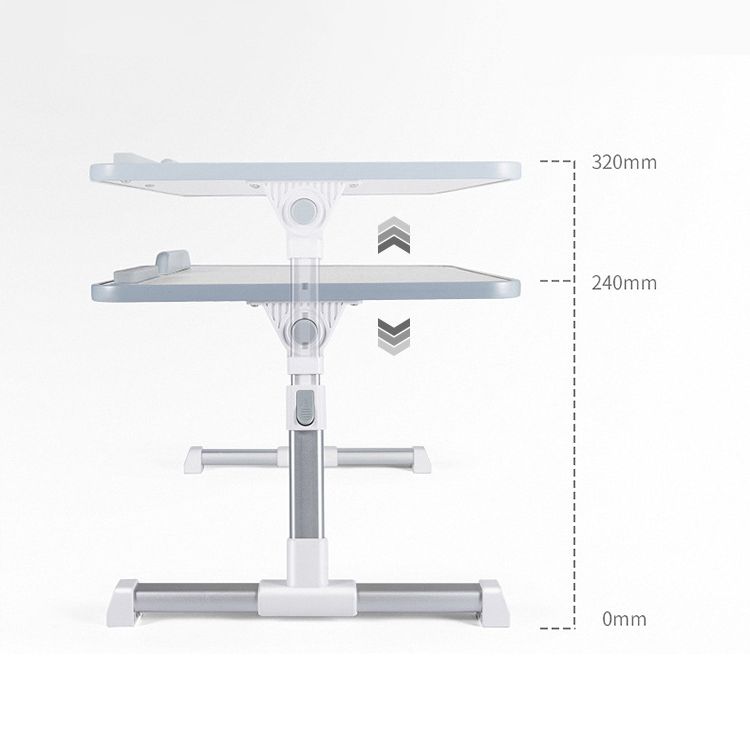 Bureau d'écriture de forme rectangulaire de style moderne Bureau de tâche en bois avec 2 legs pour la maison