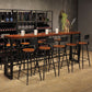 Industrial Bar Table Rectangle Solid Wood Pub Table for Breakroom Clearhalo 'Bar Furniture' 'Bar Tables' 'bar_tables' 'furn' 'furn_bar_tables' 'Furniture' 'Kitchen & Dining Furniture' 1200x1200_5b7a8638-36f5-4867-ad50-f0f7a463fa48