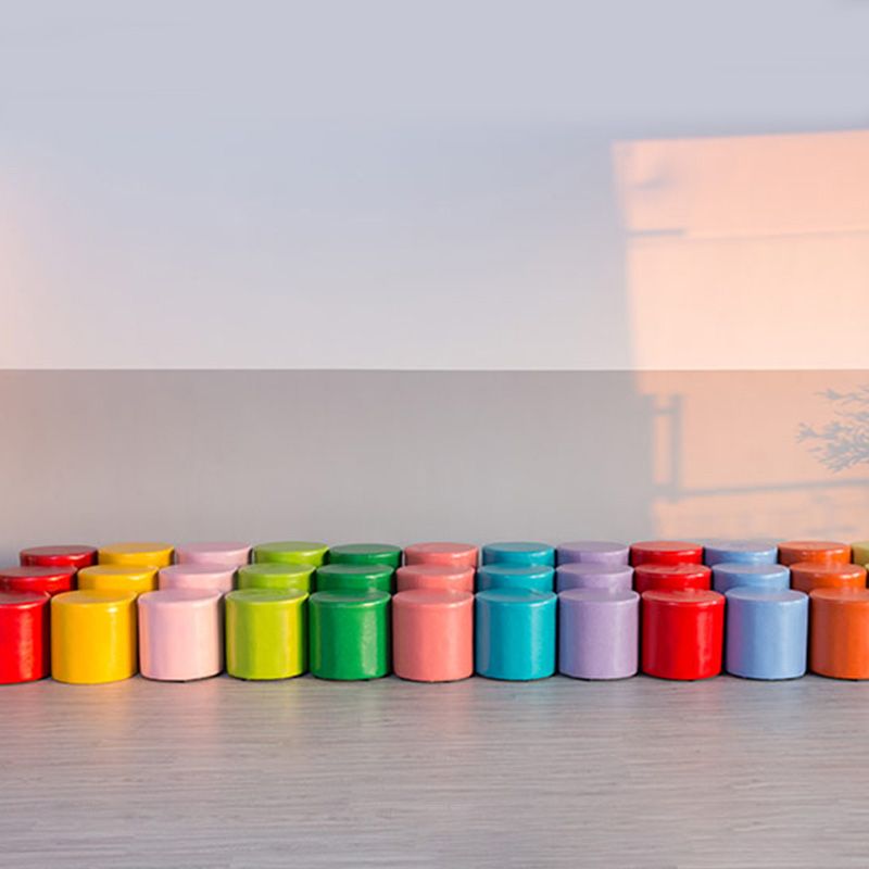 Modern Pouf Ottoman PU Leather Upholstered Solid Color Cylinder Shape Ottoman Clearhalo 'furn' 'furn_ottomans_poufs' 'Furniture' 'Living Room Furniture' 'Ottomans & Poufs' 'ottomans_poufs' 1200x1200_5b7ac41f-3d93-47eb-bfb0-23cdf529750a