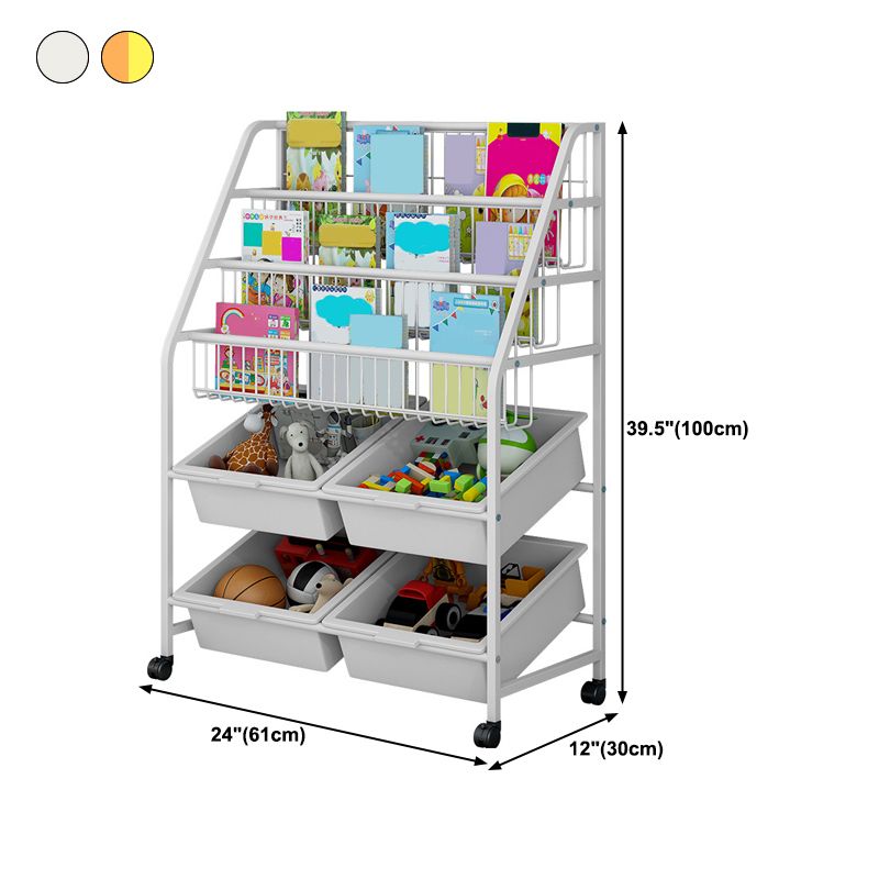 Metall- und Plastik -Bücherregal Skandinavisches Bücherregal für Home Office