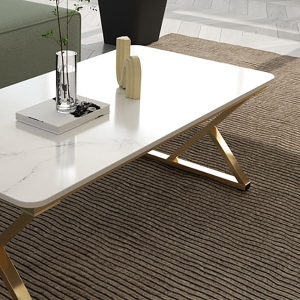 Modern Trestle Coffee Table SlateRectangle Coffee or End Table Clearhalo 'Coffee & Accent Tables' 'Coffee Tables' 'coffee_tables' 'furn' 'furn_coffee_tables' 'Furniture' 'Living Room Furniture' 1200x1200_5b7fe4b3-5cce-44cd-b9ac-f92e6abec83c