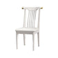 Wood Side Dining Chairs Modern Style Slat Back Armless Chair