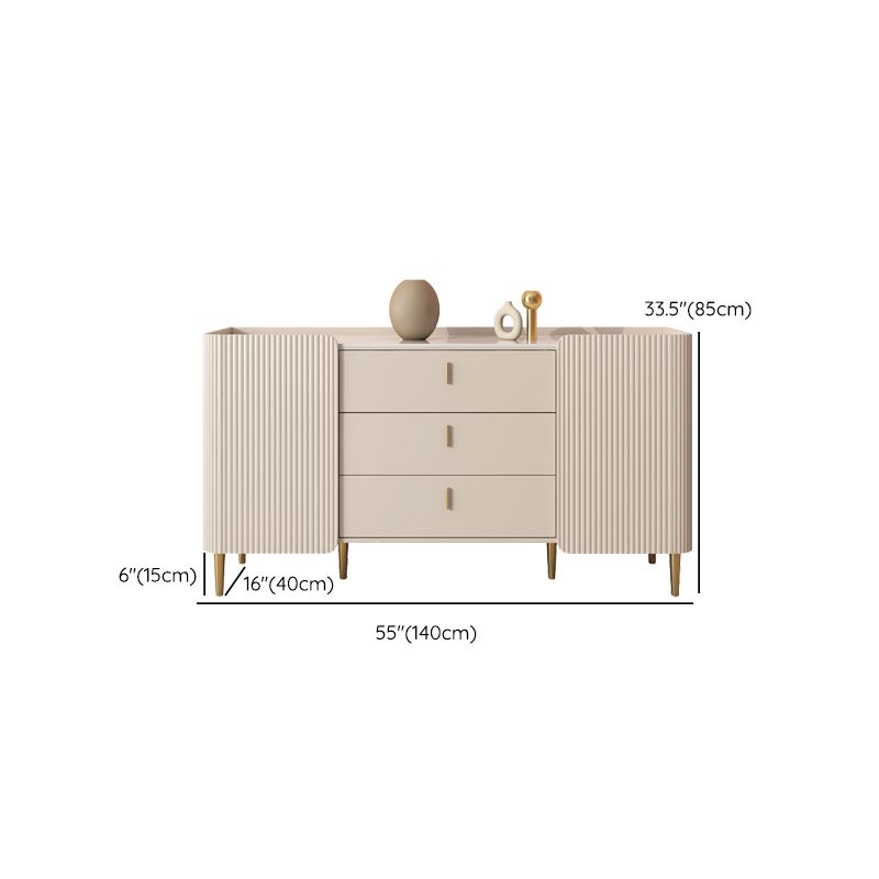 Glam Buffet Sideboard Armabies White 3 cassetti a buffet per soggiorno