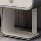 Mesa de noche moderna de la cama de la cama de madera con cajón