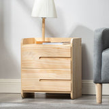 Nightand de table à accentuation de pin scandinave 20 'avec des tiroirs