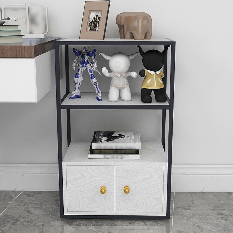 Glam Style Open Bookshelf Etagere Shelf Bookcase with Cabinet for Home Clearhalo 'Bookcases' 'furn' 'furn_bookcases' 'Furniture' 'furniture_bookcases' 'Office Furniture' 1200x1200_5b8572dd-e11c-4bc4-a4c4-bfafe2a158a7