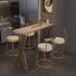 Traditional Luxury Bar Table Stone Top Bar Dining Table with Sled Base Clearhalo 'Bar Furniture' 'Bar Tables' 'bar_tables' 'furn' 'furn_bar_tables' 'Furniture' 'furniture_bar_tables' 'Kitchen & Dining Furniture' 1200x1200_5b85b981-2b28-4463-a7e3-5c93f3005b4c