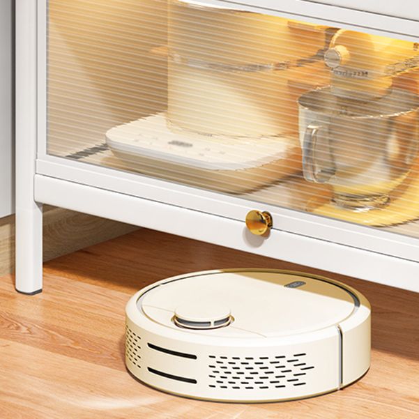 Server a buffet in metallo bianco porte in vetro server buffet moderno per soggiorno