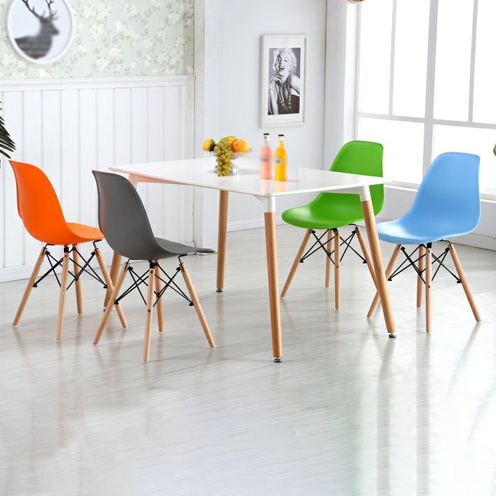 Wood Scandinavian Kitchen Dining Room Chair Solid Back Dining Side Chair Clearhalo 'Dining Chairs' 'Dining Tables & Seating' 'dining_chair' 'Furniture' 'furniture_dining_chair' 'Kitchen & Dining Furniture' 1200x1200_5b866d63-fe12-4372-8e75-97c0ed440184