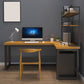 Solid Wood Home Writing Table Industrial L-Shape Fixed Working Table Clearhalo 'furn' 'furn_office_desk' 'Furniture' 'Office Desks' 'Office Furniture' 'office_desk' 1200x1200_5b86f0ed-8d50-4229-9d70-4b6abf995ab4