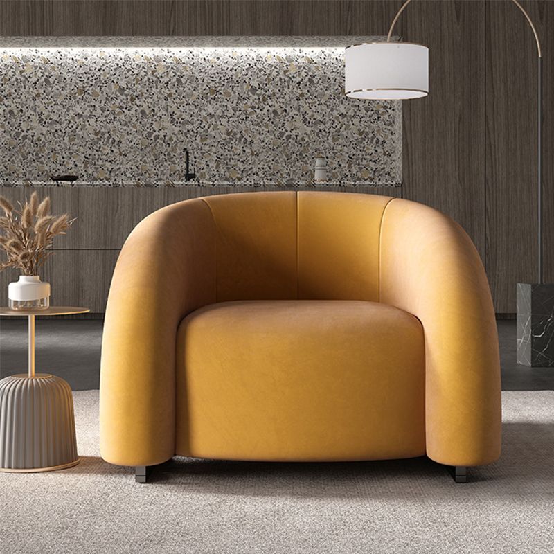 Nordic Style with Armrest Fabric Armrest Fixed Backrest Accent Chair Clearhalo 'Accent Chairs' 'accent_chairs' 'Chairs & Seating' 'furn' 'furn_accent_chairs' 'Furniture' 'Living Room Furniture' 1200x1200_5b87b4de-64fb-4baf-9b68-60900a3bdc1a