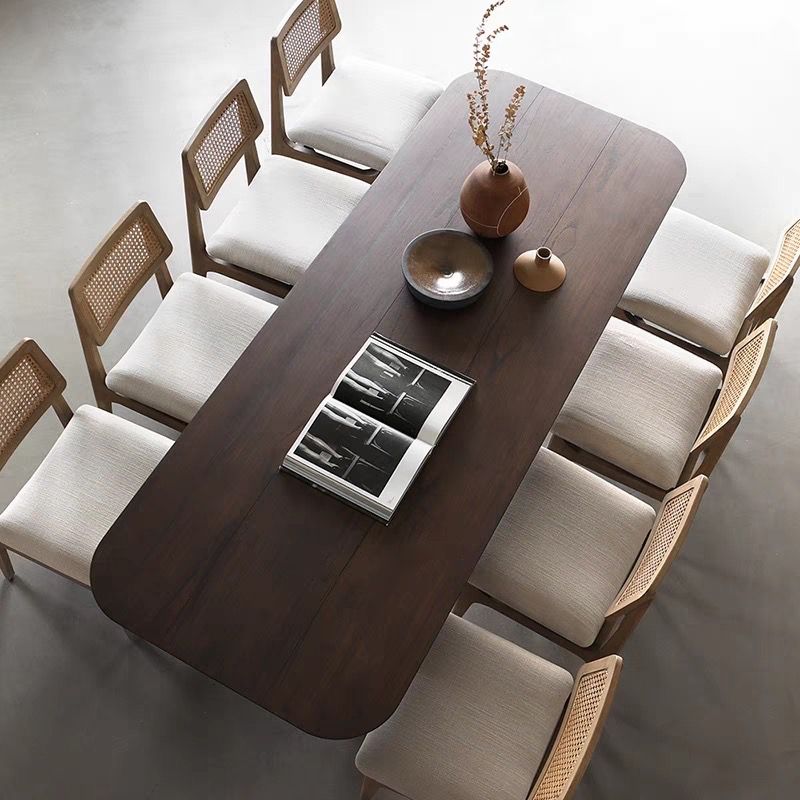 Solid Wood Contemporary Rectangular Table Brown Wood Top Table with 4 Legs Clearhalo ' dining_table' 'Dining Tables & Seating' 'Dining Tables' 'furn' 'furn_dining_table' 'Furniture' 'furniture_dining_table' 'Kitchen & Dining Furniture' 'kitchen&dining_furn' 'kitchen' 'kitchen_dining_table' 1200x1200_5b87d66a-7f75-44cd-a034-5f63d6ba0513