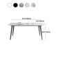 Rectangle 4 Legs Kitchen Table Industrial Sintered Stone Dining Desk