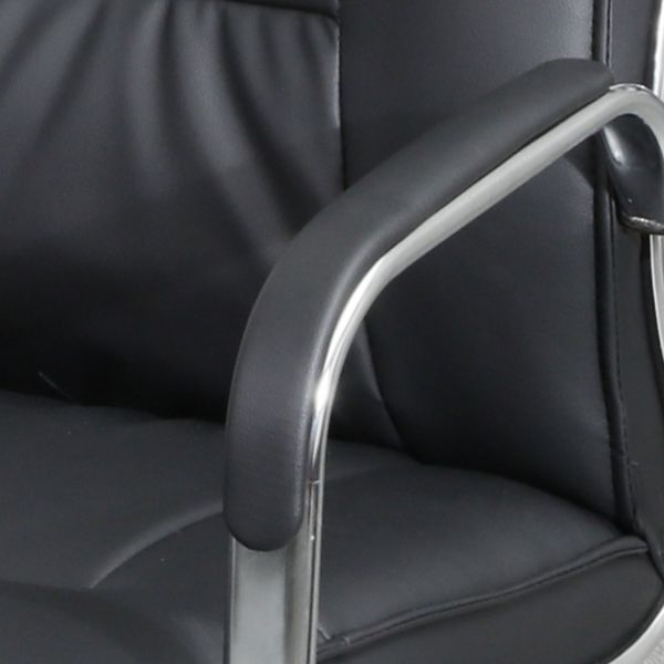 Chaise de bureau à armes fixes moderne chaise de jeu ergonomique en cuir