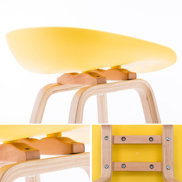 Scandinavian Footrest Milk Tea Shop Stool Matte Finish Plastic Barstool Clearhalo 'Bar Furniture' 'Bar Stools' 'bar_stools' 'furn' 'furn_bar_stools' 'Furniture' 'furniture_bar_stools' 'Kitchen & Dining Furniture' 1200x1200_5b894ca6-b832-4e53-bb22-83b5228d0ff9