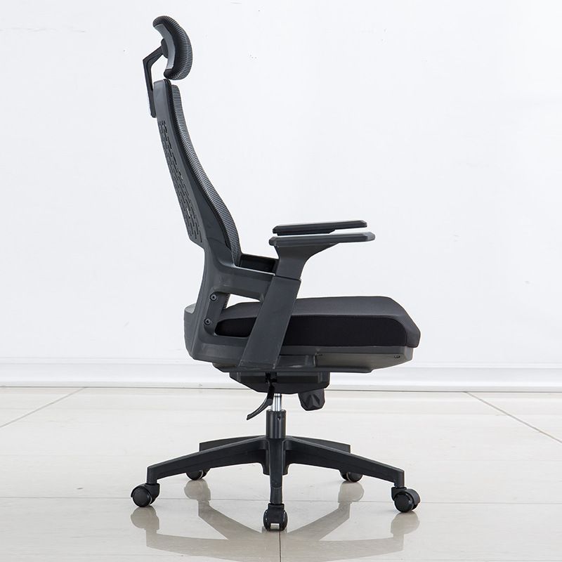 Sedia moderna con braccioli inclusi, sedia girevole, sedia da lavoro ergonomica con schienale alto