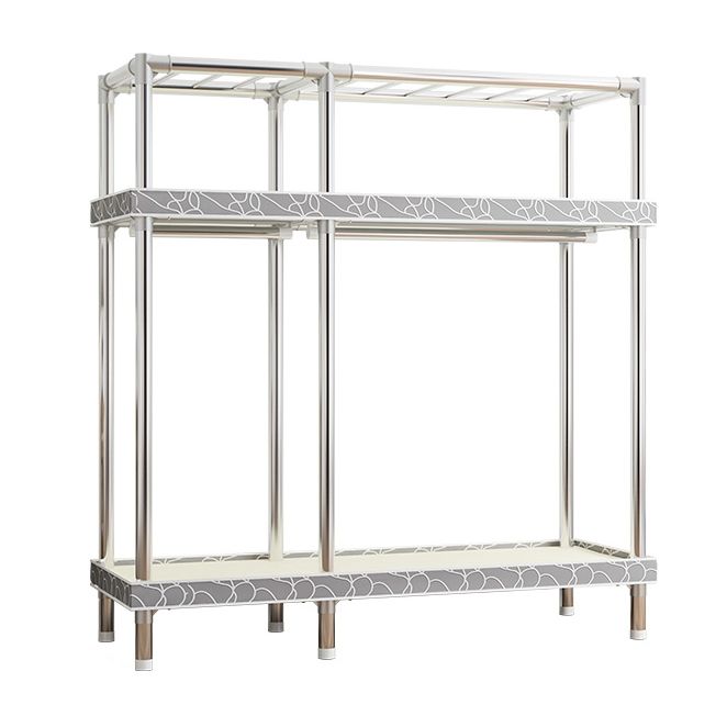 Armaco di guardaroba contemporaneo con scaffali armadio del guardaroba in acciaio