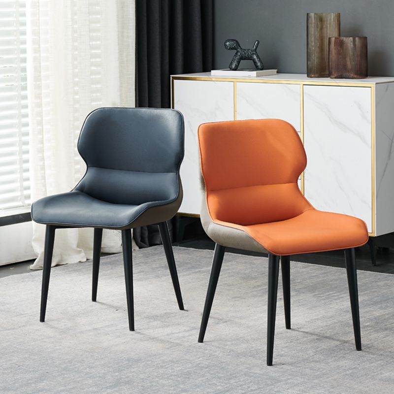 Entryway Dining Room Dining Chairs Armless Leather Kitchen Chairs Clearhalo 'Dining Chairs' 'Dining Tables & Seating' 'dining_chair' 'furn' 'furn_dining_chair' 'Furniture' 'furniture_dining_chair' 'Kitchen & Dining Furniture' 1200x1200_5b8fe73e-6914-443b-be63-1d95e00ff2e0