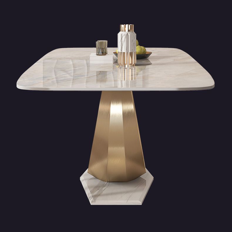 Luxury Sintered Stone Top Dining Set Rectangle 1/2/5/7 Pieces Dining Room Table Set