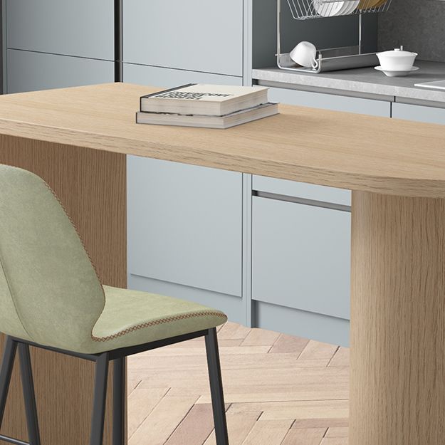 Solid Wood Bar Dining Table Contemporary Bar Dining Table with Sled Base Clearhalo 'Bar Furniture' 'Bar Tables' 'bar_tables' 'Furniture' 'furniture_bar_tables' 'Kitchen & Dining Furniture' 1200x1200_5b9150ed-717c-4050-b8ba-d91a1a19d720