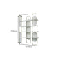 Modern Bookshelf Metal Open Shelf Bookcase with Shelves for Living Room