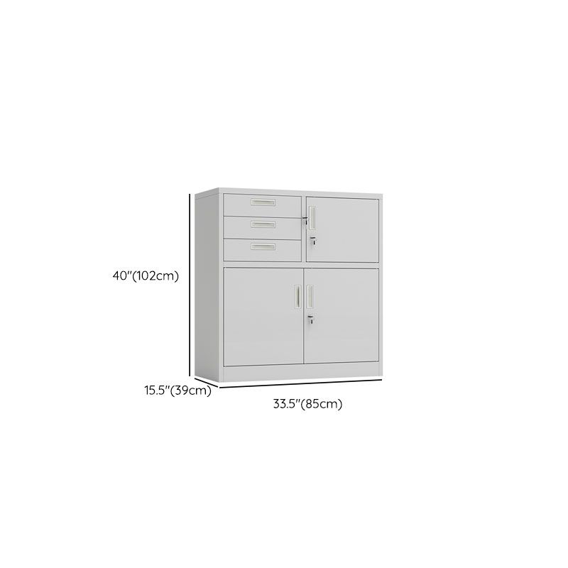 基本的な金属ファイルキャビネットソリッドカラーストレージシェルフロックファイルキャビネットオフィス用