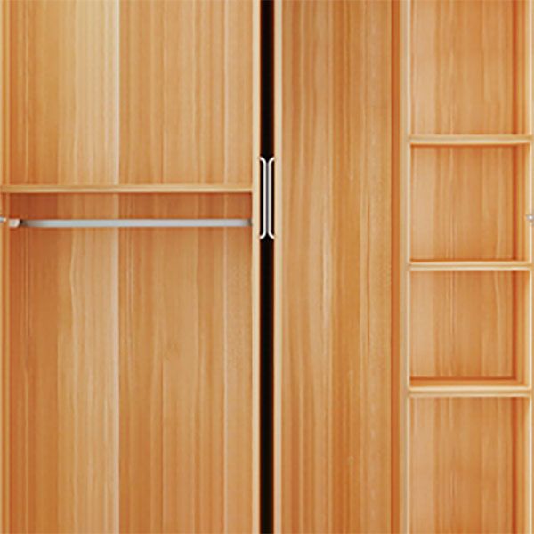 Armate di armadio in stile contemporaneo Combinazione in legno per la camera da letto