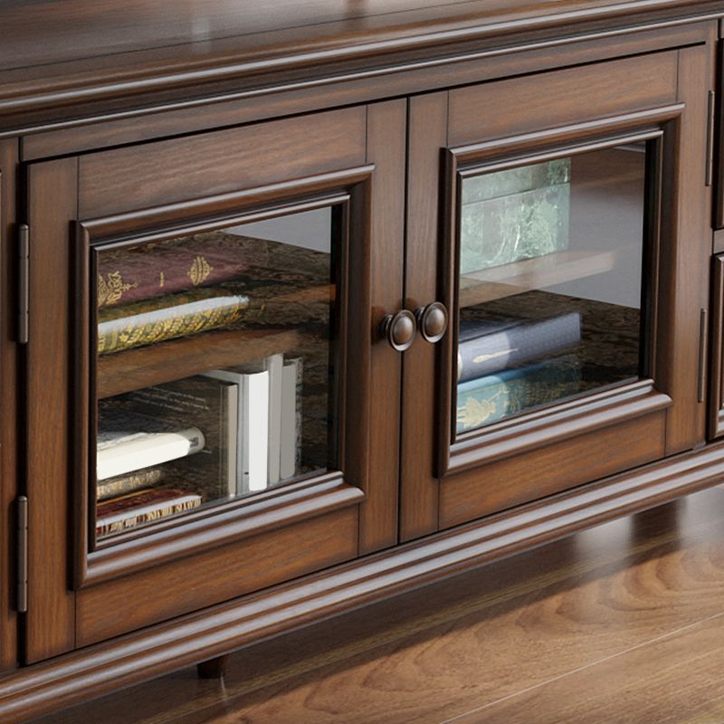 Modern TV Console Wood Media Console Enclosed Storage with Drawer for Home Clearhalo 'furn' 'furn_tv_stands_entertainment_centers' 'Furniture' 'Living Room Furniture' 'TV Stands & Entertainment Centers' 'TV Stands & Media Storage Furniture' 'tv_stands_entertainment_centers' 1200x1200_5b96cb4e-dec4-4407-89d3-4c32656ddbce