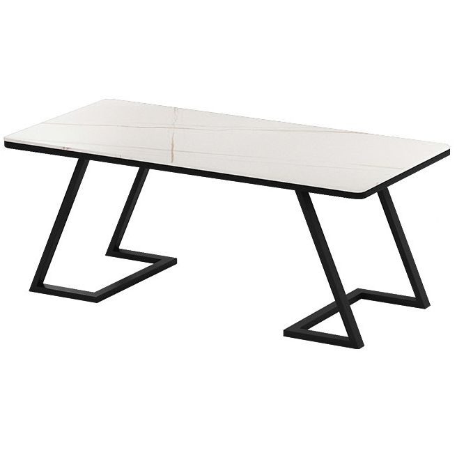 Bureau d'ordinateur rectangulaire contemporain bureau de bureau fini antique