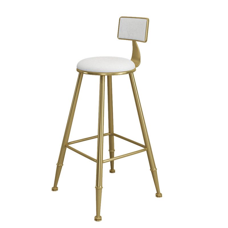 Tabourets contemporains de comptoir en fer à la hauteur des tabourets sans bras avec noir