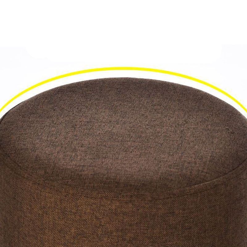 Solid Color Fabric Standard Stool Modern Style Simple Household Footstool Clearhalo 'furn' 'furn_ottomans_poufs' 'Furniture' 'Living Room Furniture' 'Ottomans & Poufs' 'ottomans_poufs' 1200x1200_5b992c83-dab8-492f-a02a-2346eff170f4