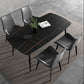Rectangle Industrial Dining Room Table Sintered Stone Table with 4 Black Metal Legs Clearhalo ' dining_table' 'Dining Tables & Seating' 'Dining Tables' 'furn' 'furn_dining_table' 'Furniture' 'furniture_dining_table' 'Kitchen & Dining Furniture' 'kitchen&dining_furn' 'kitchen' 'kitchen_dining_table' 1200x1200_5b9a24d7-d3d3-4bc1-9a3c-56f10d97ea07