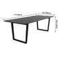 Rectangle Black Dining Table Wooden Table Industrial with Double Pedestal Clearhalo ' dining_table' 'Dining Tables & Seating' 'Dining Tables' 'furn' 'furn_dining_table' 'Furniture' 'furniture_dining_table' 'Kitchen & Dining Furniture' 'kitchen&dining_furn' 'kitchen' 'kitchen_dining_table' 1200x1200_5b9affc7-9b88-463b-8953-c93bcd0705a1
