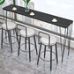 Industrial Black Iron Bar Table Faux Marble Rectangle Top 41.3"H Bistro Table Clearhalo 'Bar Furniture' 'Bar Tables' 'bar_tables' 'furn' 'furn_bar_tables' 'Furniture' 'furniture_bar_tables' 'Kitchen & Dining Furniture' 'kitchen&dining_furn' 'kitchen' 1200x1200_5b9c0ca9-972c-432a-b308-ccd894dc3ce8