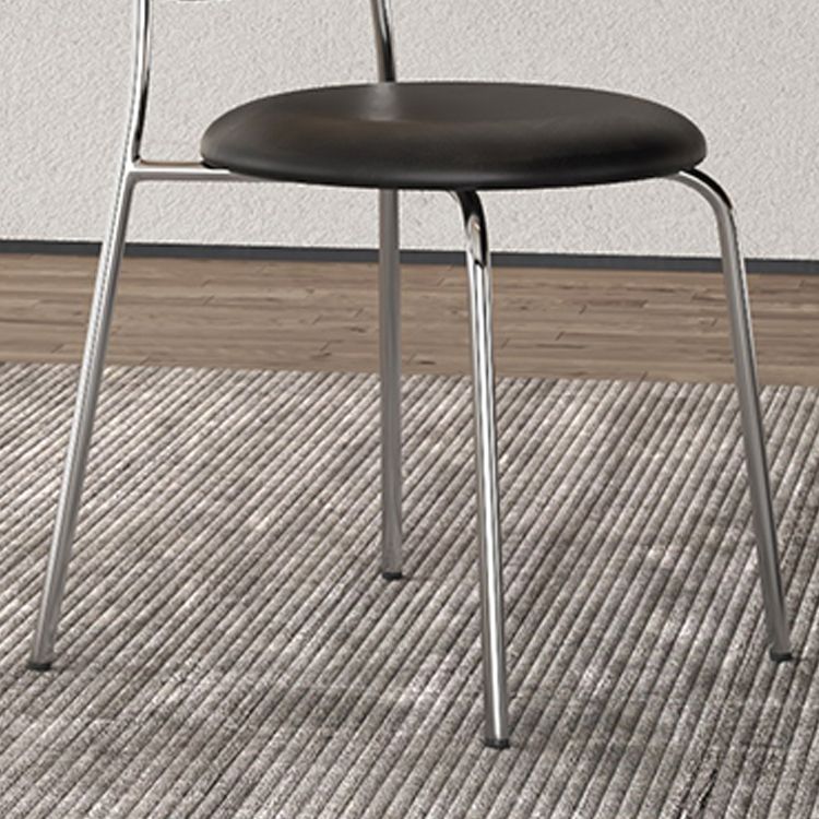 Industrial Style Open Back Side Chair Faux Leather Dining Chairs Clearhalo ' kitchen&dining_furn' 'Dining Chairs' 'Dining Tables & Seating' 'dining_chair' 'furn' 'furn_dining_chair' 'Furniture' 'furniture_dining_chair' 'Kitchen & Dining Furniture' 'kitchen' 1200x1200_5b9c1238-b555-4a3d-ae20-0aa756efb85e