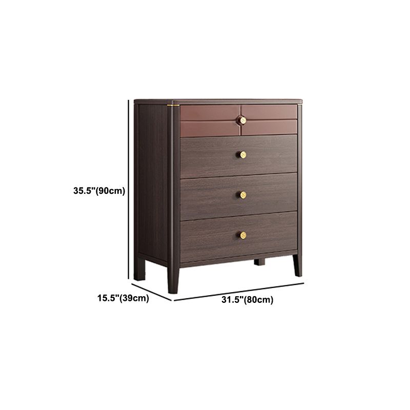 Square Straight Legs Accent Chest Mid-Century Modern Chest with Drawer