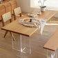 Solid Wood Dinette Table Contemporary Rectangle Dining Room Table