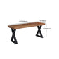 Industrial Rectangle Wood Dining Table 1/3/5/7 Pieces Dining Set for Hot Pot Shop