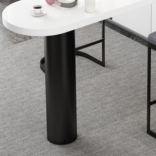 Modern Free Form Bar Table Set 1/3 Pcs Stone Top Bar Table and Upholstered Stools Clearhalo 'Bar Furniture' 'furn' 'furn_home_bar_bar_sets' 'Furniture' 'Home Bars & Bar Sets' 'home_bar_bar_sets' 'Kitchen & Dining Furniture' 1200x1200_5ba3d090-adc3-4bea-a97a-9ee36810be8e