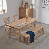 Modern 1/2/4 Pieces Dining Set Rectangle Wood Dining Table for Dining Room Clearhalo 'Dining Room Sets' 'Dining Tables & Seating' 'dining_room_set' 'furn' 'furn_dining_room_set' 'Furniture' 'furniture_dining_room_set' 'Kitchen & Dining Furniture' 'kitchen&dining_furn' 'kitchen' 1200x1200_5ba3e0b1-928e-4d21-8938-cde1cc13fd0f