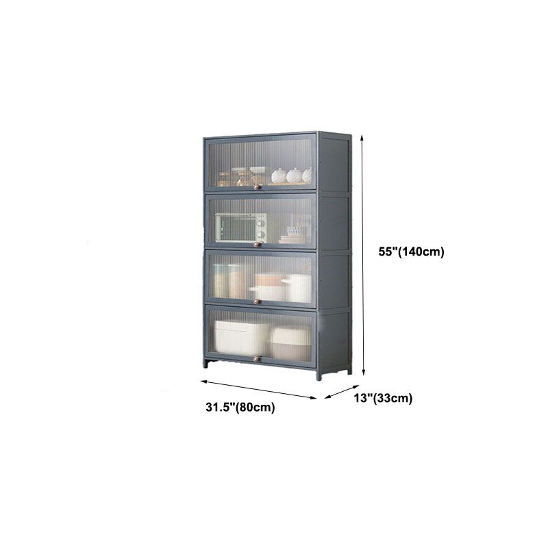 Sideboard in legno ingegnerizzato per porte della scheda laterale grigia per sala da pranzo