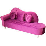 Glam Chaise Lounge Divano Chaise Lounge in velluto per soggiorno